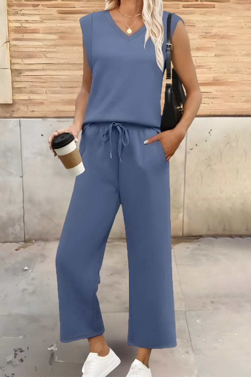 Women's Soft Breathable Summer Loungewear Set | Elegant Relaxed Lounge Sets